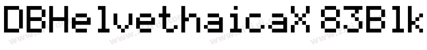 DBHelvethaicaX 83Blk字体转换